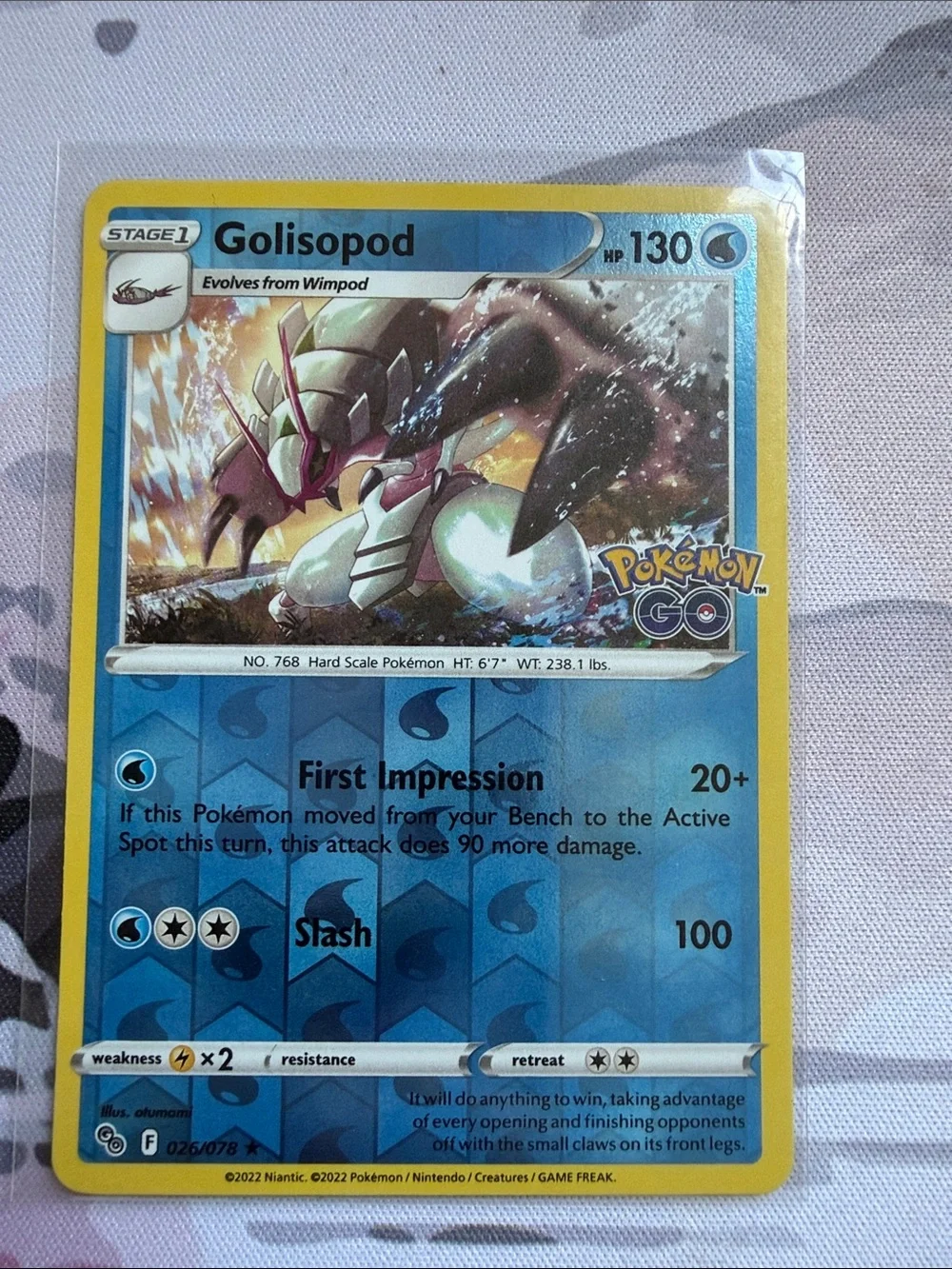 🌊 Wimpod & Golisopod Pokémon Evolution Reverse Holo Card Lot | 4 Cards ✨5/$25✨